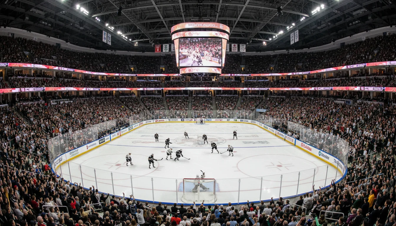 NHL-jääkiekkoareena täynnä katsojia – sarjojen vertailu vedonlyönnissä